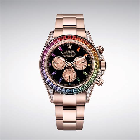 rolex rainbow daytona baselworld 2018|Rolex rainbow daytona gold.